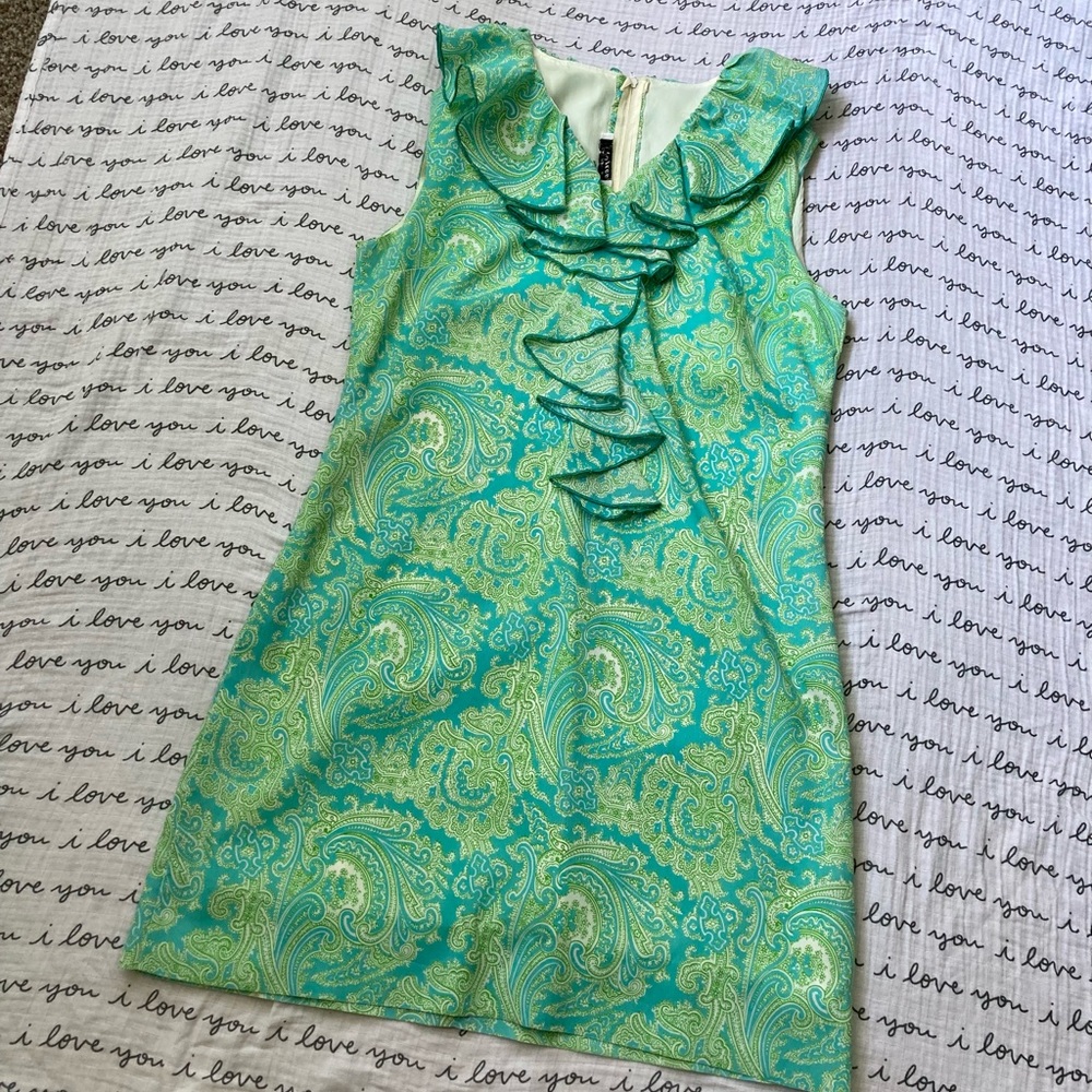Rare True 60s Vintage Paisley Dress